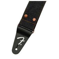 Fender x Wrangler Riveted Denim Strap, Black