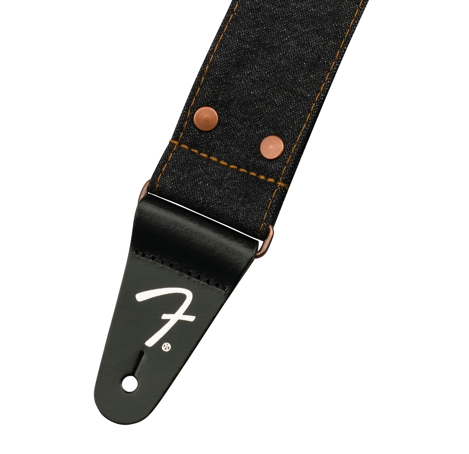 Fender Fender® x Wrangler® Riveted Denim Strap, Black