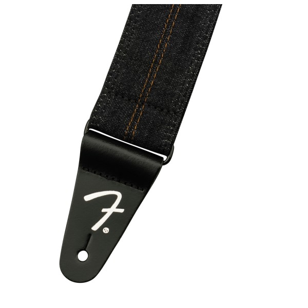 Fender x Wrangler Denim Strap, Washed Black Stitch