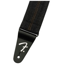 Fender x Wrangler Denim Strap, Washed Black Stitch