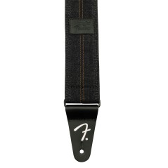 Fender x Wrangler Denim Strap, Washed Black Stitch