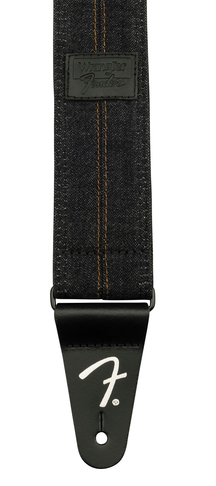 Fender Fender® x Wrangler® Denim Strap, Washed Black Stitch