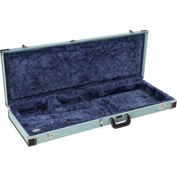 Fender Classic Series Wood Case - Strat/Tele, Sonic Blue