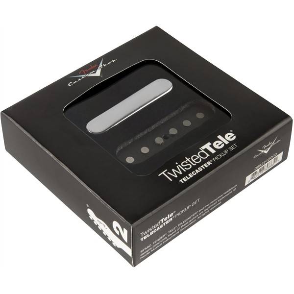 Fender Custom Shop Twisted Tele Pickups, Black/Chrome (2)