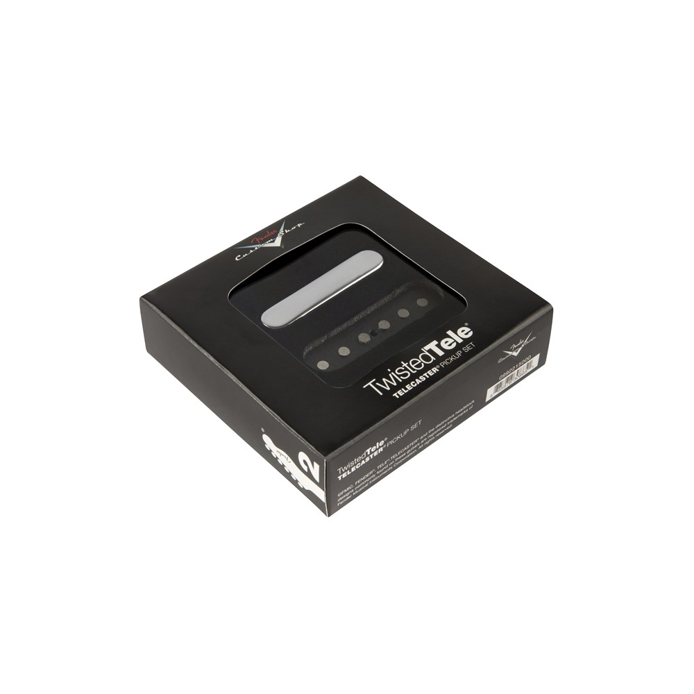 Fender Custom Shop Twisted Tele Pickups, Black/Chrome (2)