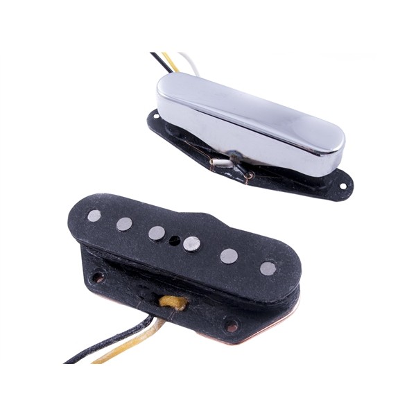 Fender Custom Shop Twisted Tele Pickups, Black/Chrome (2)