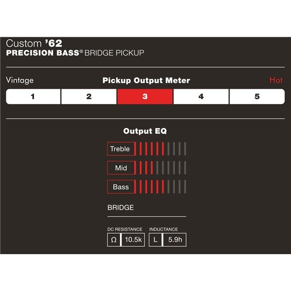 Fender Custom Shop '62 Precision Bass Pickup, Black