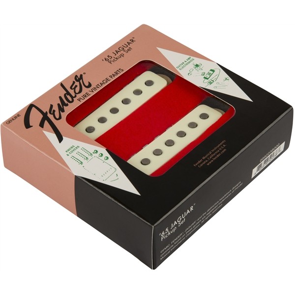 Fender Pure Vintage '65 Jaguar Pickup Set, Vintage White, (2)