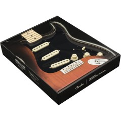 Fender Pre-Wired Strat Pickguard, Original '57/'62 SSS, Black 11 Hole PG