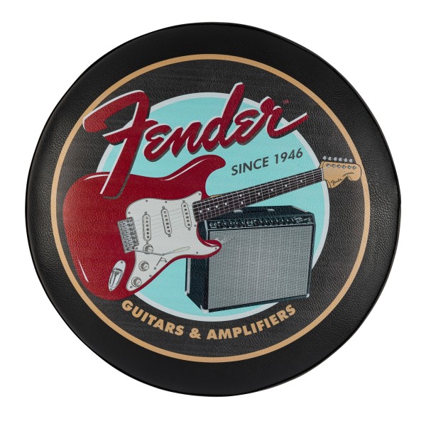 Fender Guitars & Amps Pick Pouch Barstool, Black/Black altezza 61 cm