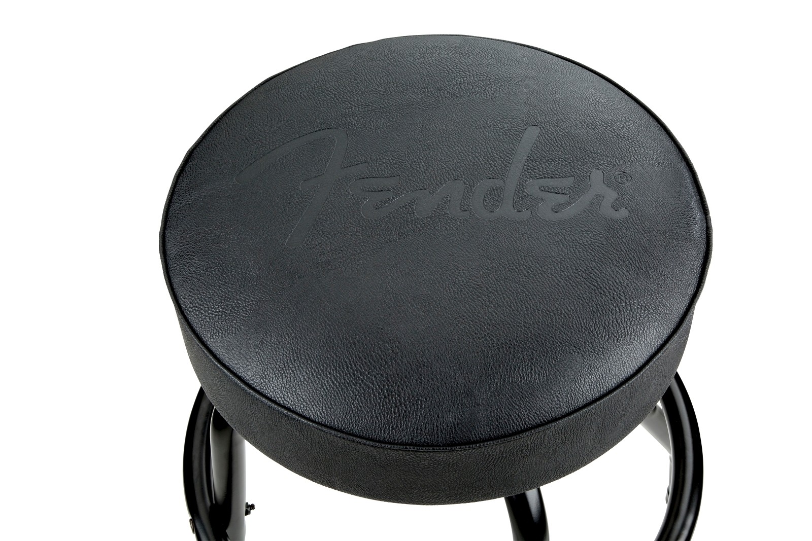 Fender Fender® Embossed Black Logo Barstool, Black/Black, 24"