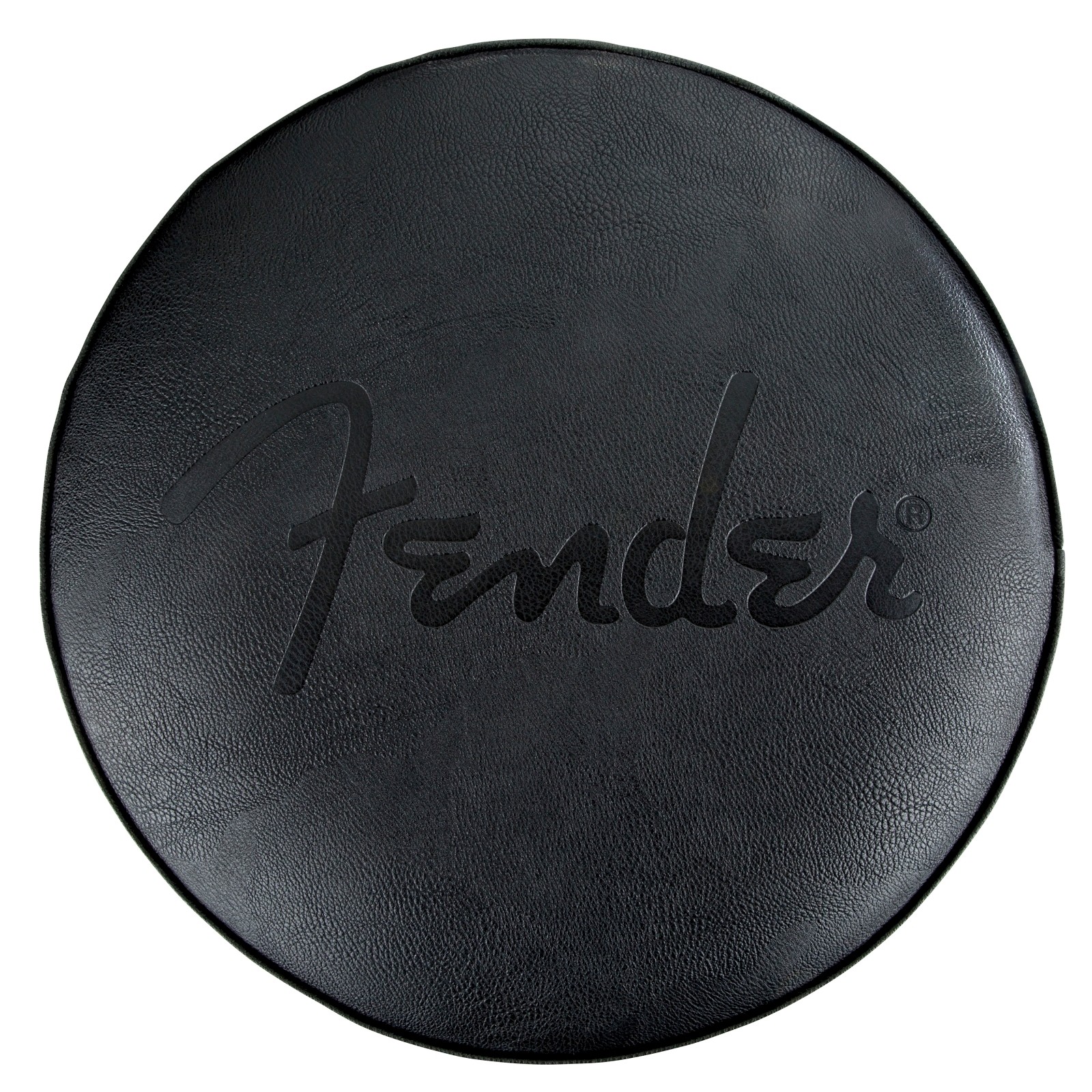Fender Fender® Embossed Black Logo Barstool, Black/Black, 24"