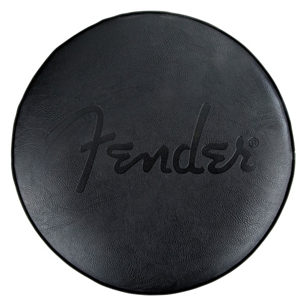 Fender Embossed Black Logo Barstool, Black/Black altezza 76 cm