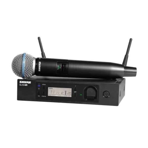 SHURE GLXD24RE/Beta58 - SISTEMA DIGITALE WIRELESS MONTABILE A RACK PER VOCE-B-STOCK