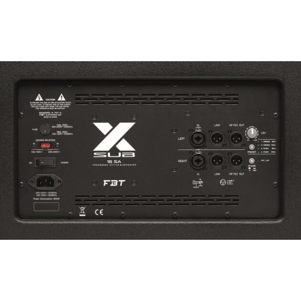 FBT X-SUB 115SA-SUBWOOFER ATTIVO 15" 1200W