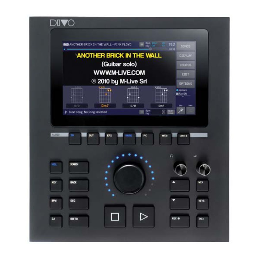 M Live M-LIVE Divo 64GB - DISPOSITIVO PER LETTURA, RIPRODUZIONE E ARCHIVIAZIONE DI BASI MUSICALI CON TOUCHSCREEN