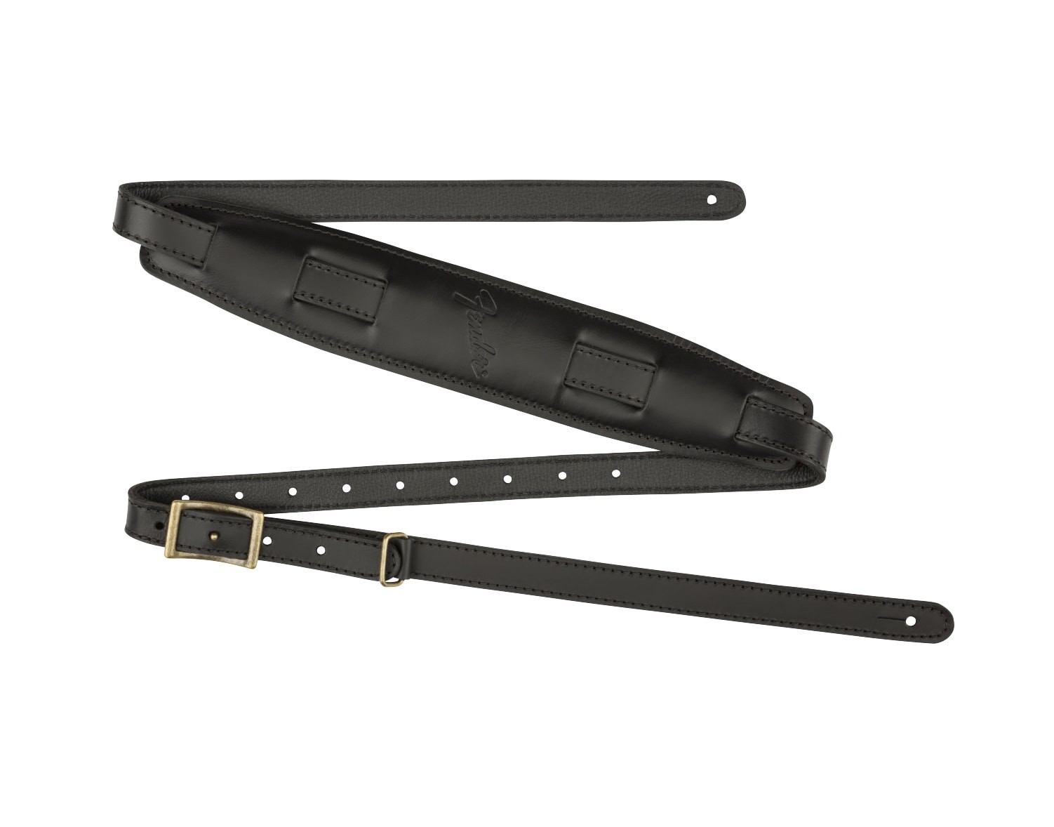 Fender "Mustang Saddle Strap, Long, Black, 2.25"""
