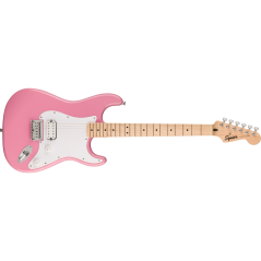 Squier Sonic Stratocaster HT H, Maple Fingerboard, White Pickguard, Flash Pink