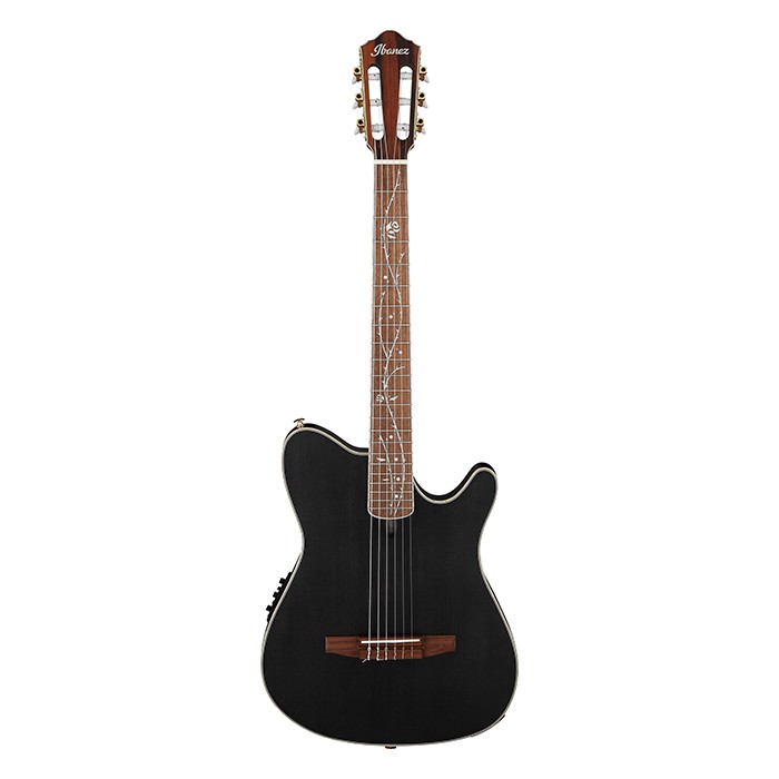 IBANEZ TOD10N Tim Henson Signature Transparent Black Flat - CHITARRA ACUSTICA ELETTRIFICATA CON CORDE IN NYLON NERA