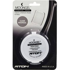 RTOM Moongel Damper Pads Clear (6 pz) -  CONFEZIONE 6 SORDINE IN GEL TRASPARENTE PER BATTERIA