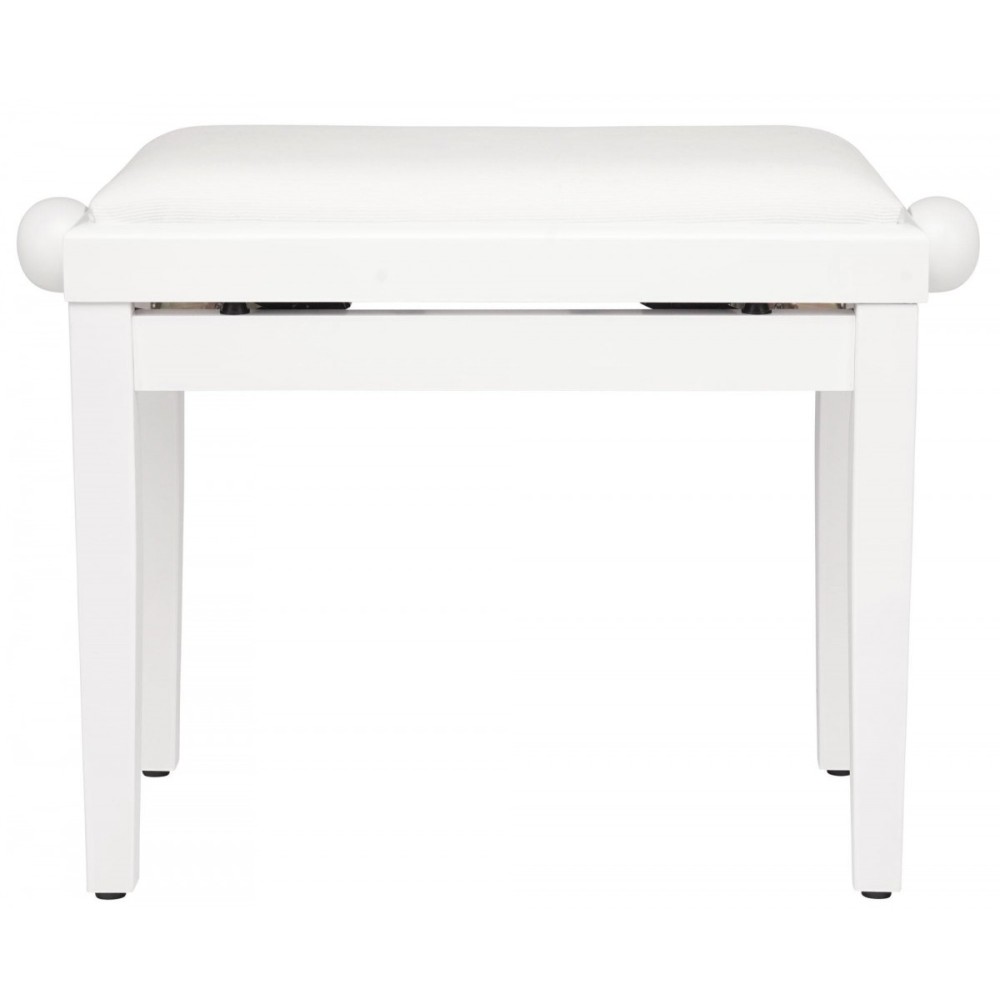 FLAME KB-15WHW PIANO BENCH PANCHETTA PER PIANOFORTE IN LEGNO COLORE BIANCO SATINATO