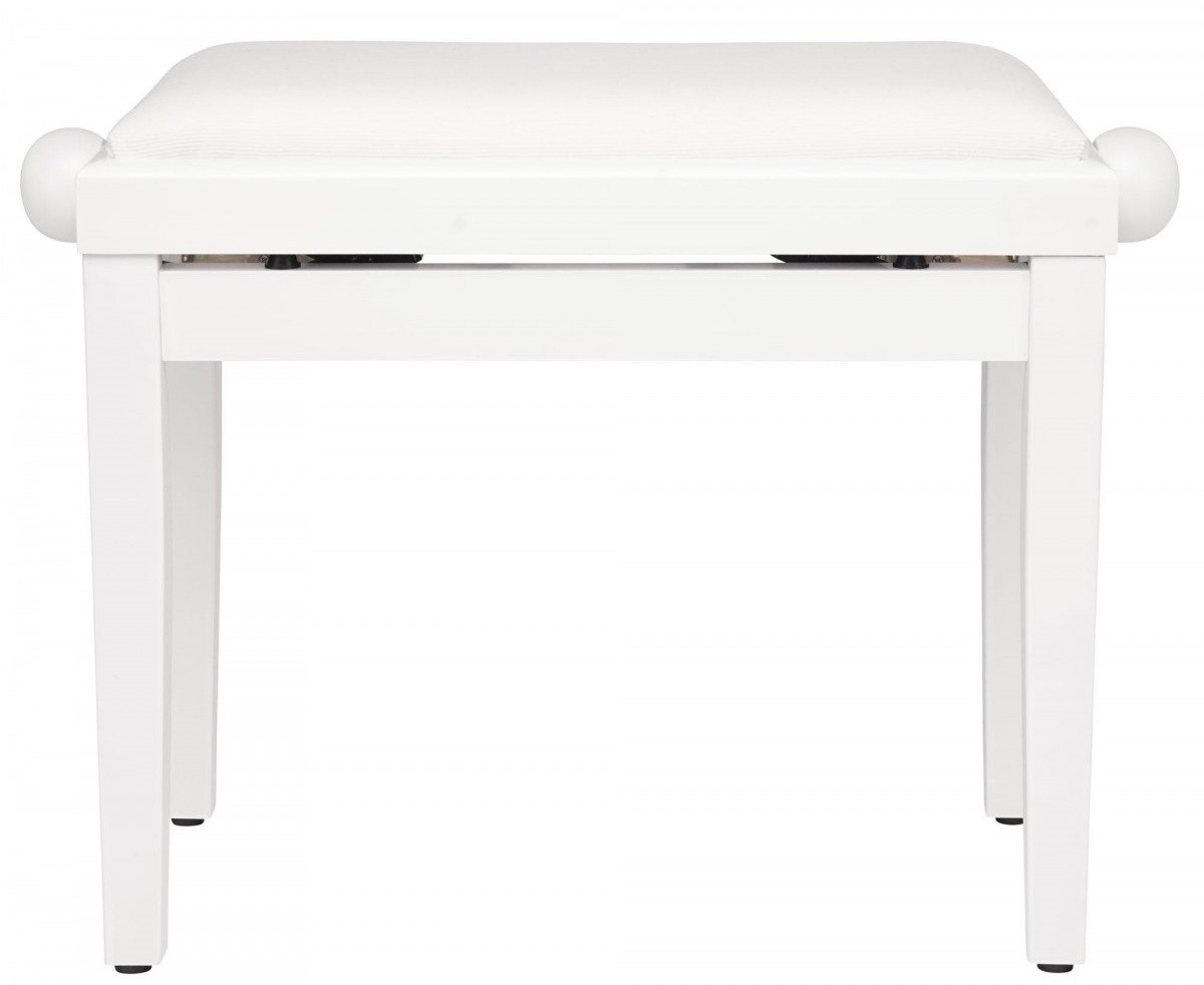 FLAME KB-15WHW PIANO BENCH PANCHETTA PER PIANOFORTE IN LEGNO COLORE BIANCO SATINATO