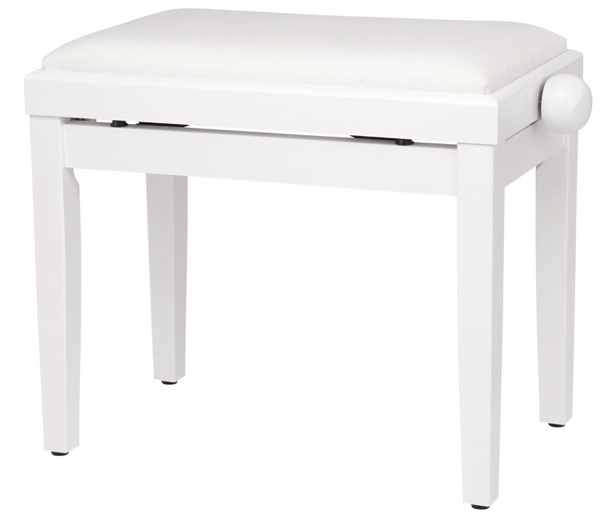 FLAME KB-15WHW PIANO BENCH PANCHETTA PER PIANOFORTE IN LEGNO COLORE BIANCO SATINATO