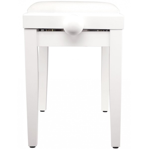 FLAME KB-15WHW PIANO BENCH PANCHETTA PER PIANOFORTE IN LEGNO COLORE BIANCO SATINATO