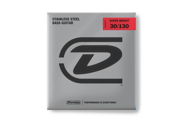 Dunlop DBSBS30130 SUPER BRIGHT&trade  6 CORDE STAINLESS