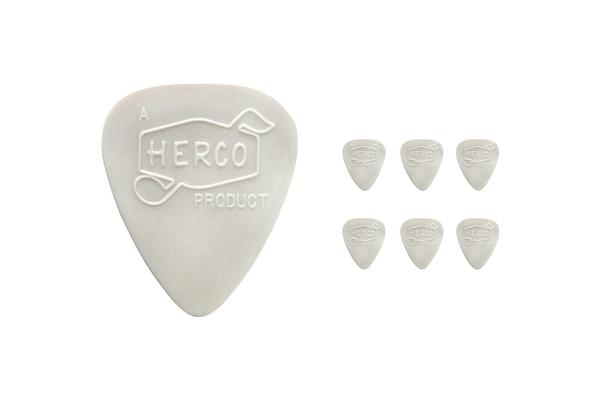 Dunlop HEV209P HERCO VINTAGE '66 EXTRA LIGHT WHITE-PLAYER'S CONFEZIONE DA 6