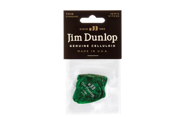 Dunlop 483P#12 Green Pearloid - Thin