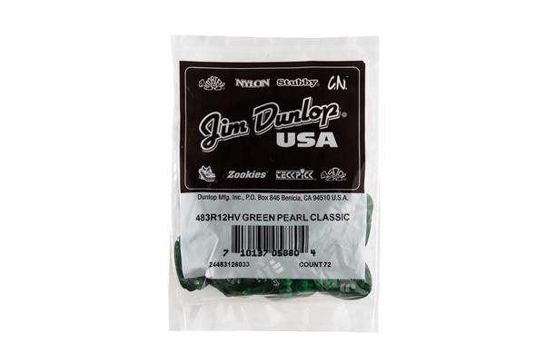 Dunlop 483R#12 Green Perloid - Heavy