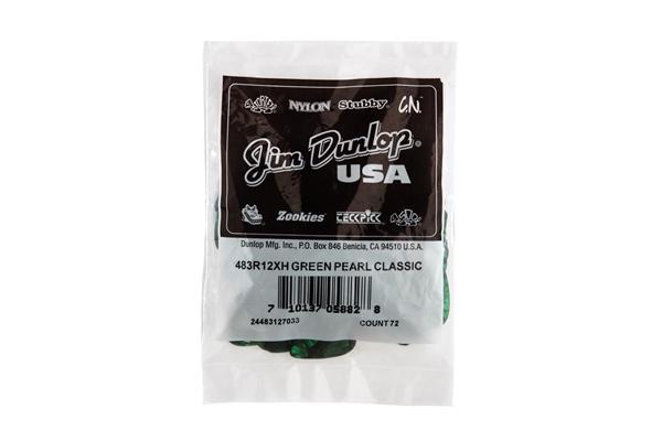Dunlop 483R#12 Green Perloid - X Heavy