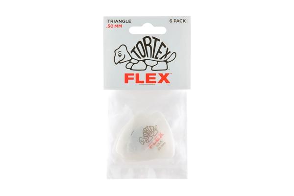 Dunlop 456P.50 Tortex Flex Triangle .50 mm Pack/12