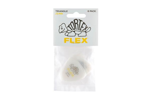 Dunlop 456P.73 Tortex Flex Triangle .73 mm Pack/12