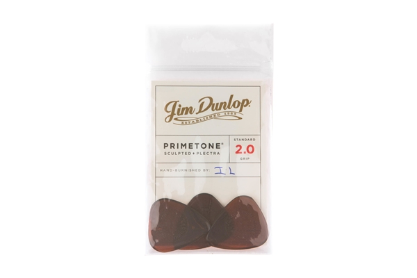 Dunlop 510P2.0 Primetone Sculpted Plectra Standard 2.0 mm Grip Pack/3