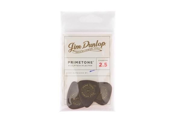 Dunlop 511P2.5 Primetone Sculpted Plectra Standard 2.5 mm Smooth Pack/3