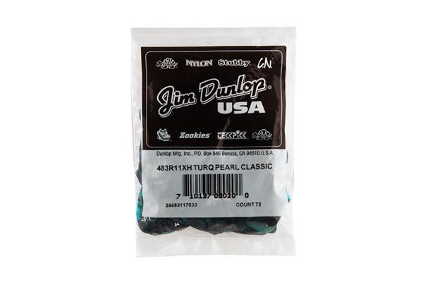 Dunlop 483R#11 Turquoise Perloid - X Heavy