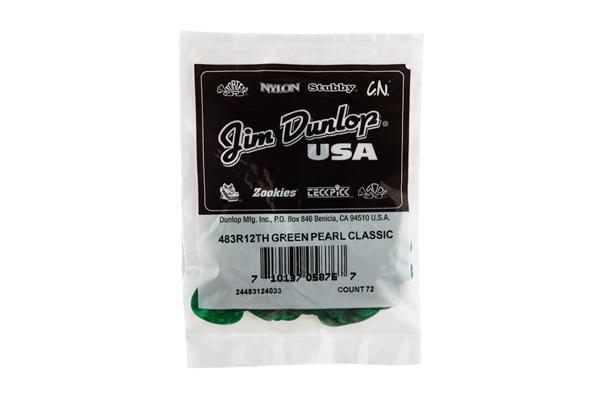 Dunlop 483R#12 Green Perloid - Thin