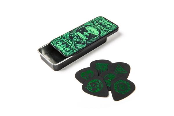 Dunlop ILDCT01 I Love Dust Pick Tin Green Box/6