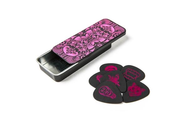 Dunlop ILDCT02 I Love Dust Pick Tin Magenta Box/6