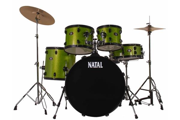 Natal DNA F22 5 pezzi Acid Green - Black Hardware