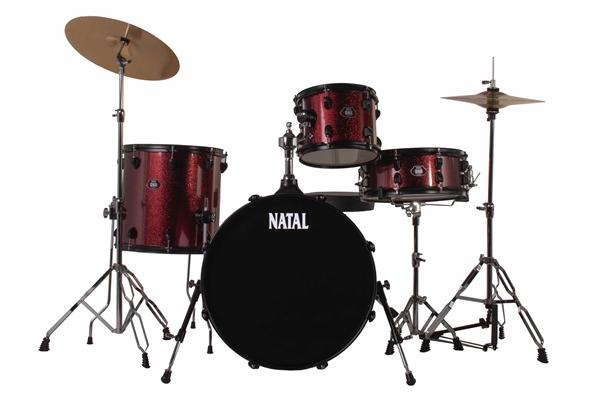 Natal DNA TX20 4 pezzi Red Sparkle - Black Hardware