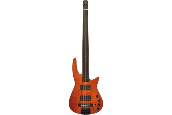 NS Design NS-CR5 BG AMS FL Radius Bass 5 corde, Amber Satin, Fretless