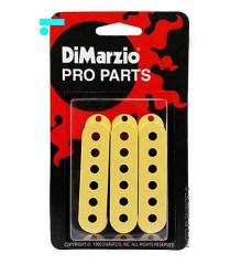 DiMarzio DM2001CR - cover per single coil hum cancelling - set 3 pezzi - crema