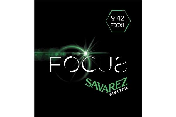 Savarez F50XL Corde Focus per Chitarra Elettrica 9-42, Set/6