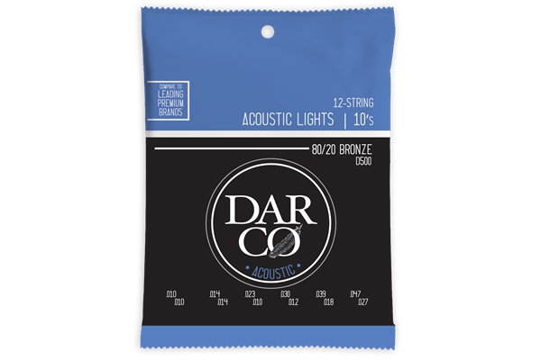 D500 Darco Acoustic Light 12-Strings Bronze 10-47