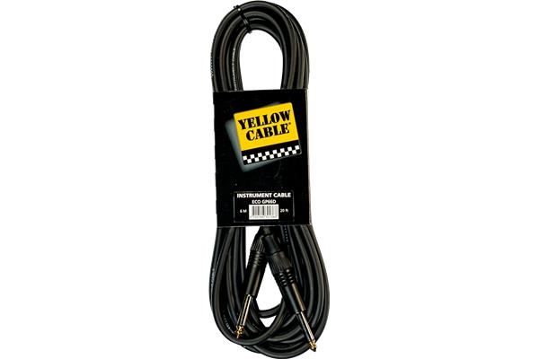 Yellow Cable GP66D Cavo Strumento Jack Mono/Jack Mono Profilato 6 m
