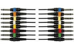 Yellow Cable OC02 Frusta 8 Cavi Jack Mono/Jack Mono 5 m