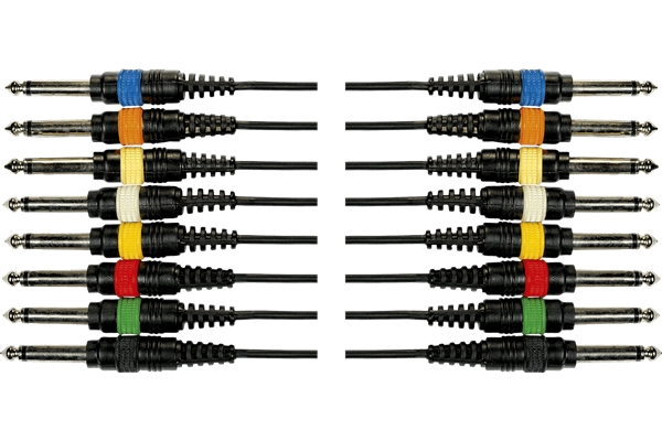 Yellow Cable OC02 Frusta 8 Cavi Jack Mono/Jack Mono 5 m